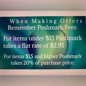 Poshmark Fee Information Poster